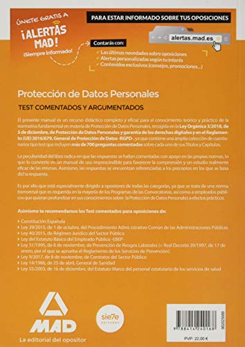 test sobre rgpd libro para oposiciones – preguntas comentadas