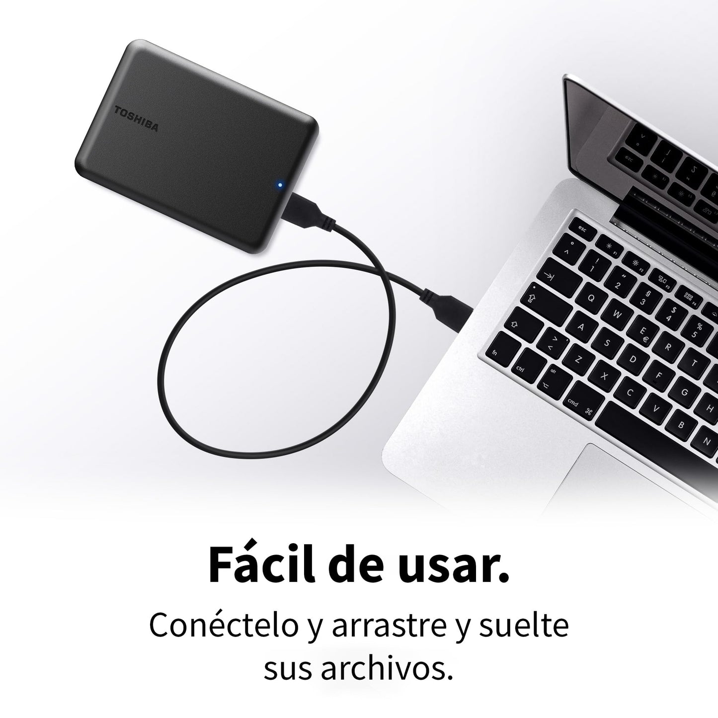 Disco duro externo 1TB portátil para copias de seguridad
