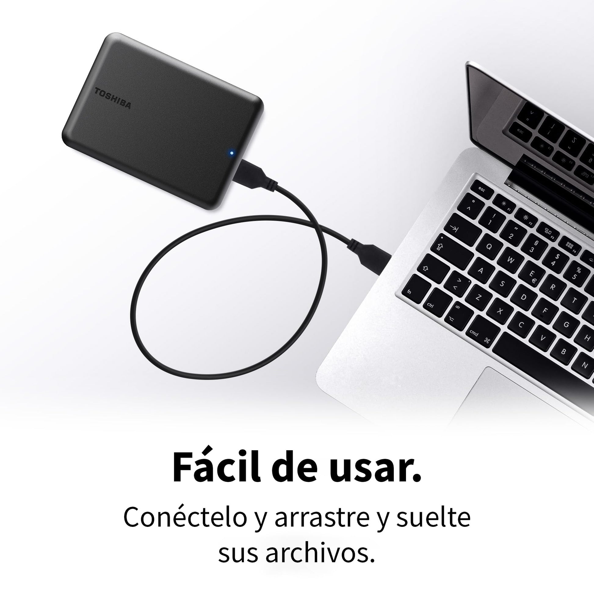 Disco duro externo 1TB portátil para copias de seguridad