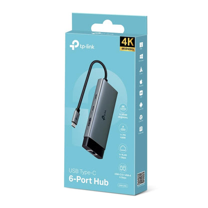 Hub USB TP-Link UH6120C con 6 puertos USB 3.0