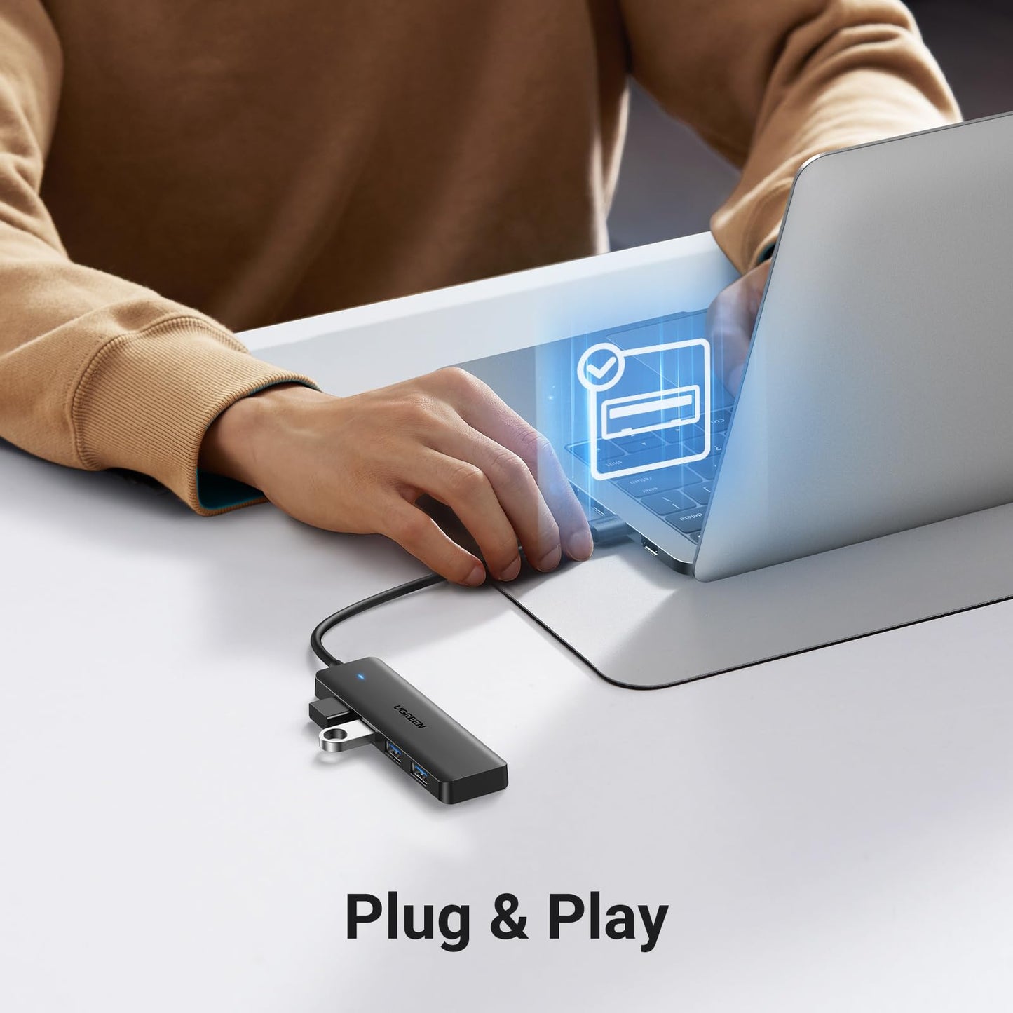 UGREEN Hub USB 3.0 con 4 Puertos Adaptador Ladron Multipuertos 5Gbps Alta Velocidad Compatible con MacBook Pro Air iMac Surface XPS PC Portátil Disco Duro Teclado Ratón PS5 (15cm) – para oposiciones – Material de estudio – OpoMarket