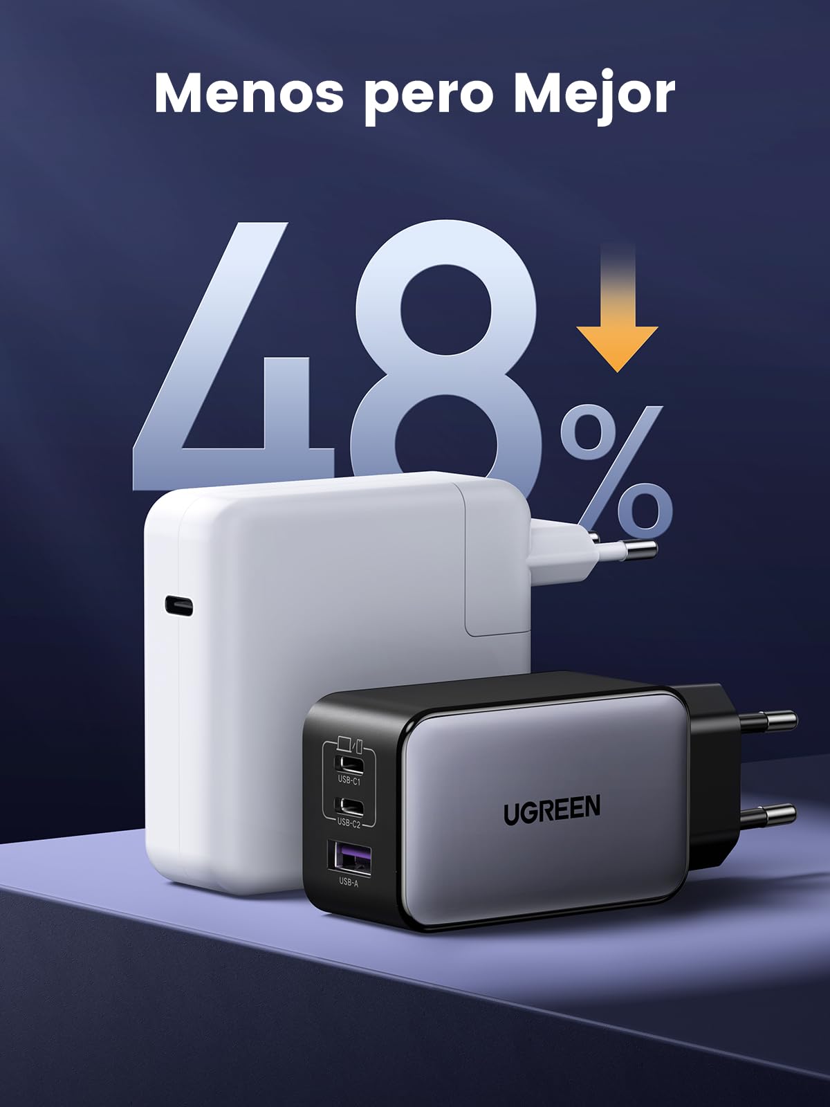 UGREEN Nexode Cargador USB C 65W, Carga Rápida con 3 Puertos, Compatible con MacBook Air, iPhone 17 Pro MAX Air/16/15/14, iPad, Samsung Galaxy S25/S25+/S25 Ultra/S24/S23/S22 y Google Pixel 7 Pro – para oposiciones – Material de estudio – OpoMarket