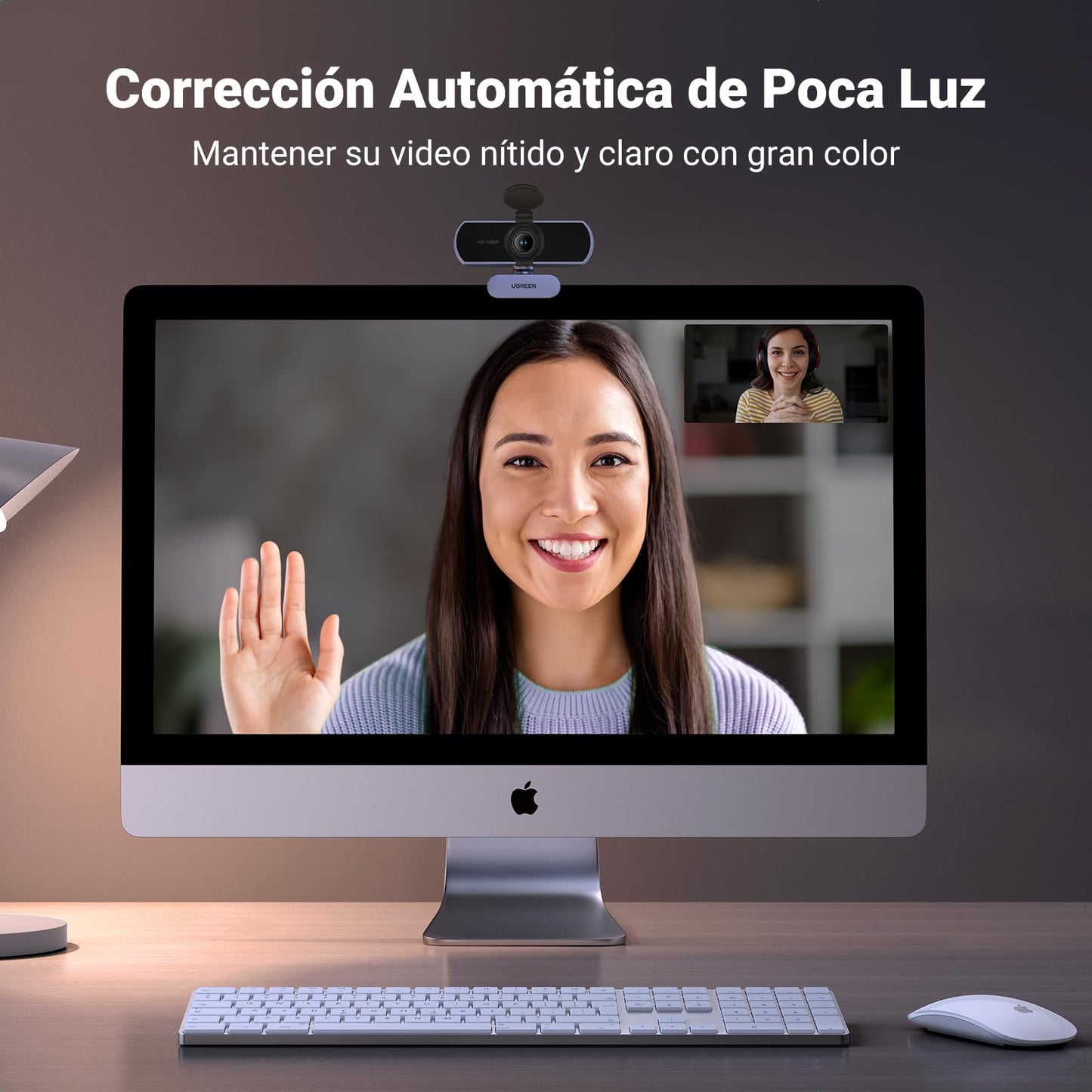 UGREEN Webcam Full HD 1080P 30FPS USB A PC Cámara 2 Micrófono Incorporado 85° Ángulo de Visión para Windows MacOS Linux Soporta Youtube Streaming Video Calling Zoom Videoconferencia(Gris) – para oposiciones – Material de estudio – OpoMarket