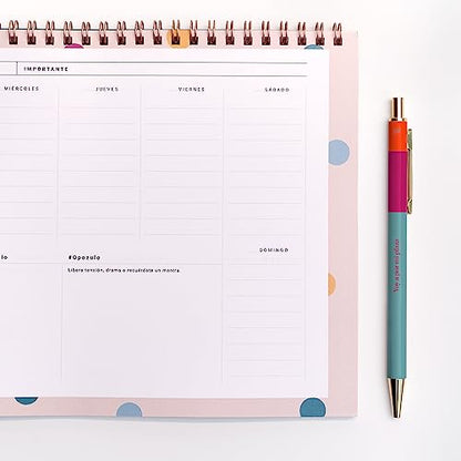 organizador opositor planificador semanal sin fechas UO