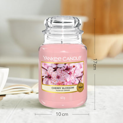 Vela aromática Yankee Candle | Cherry Blossom vela en tarro grande | Velas de larga duración: hasta 150 h | Regalos perfectos para mujeres – para oposiciones – Material de estudio – OpoMarket