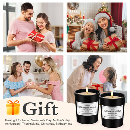 Vela Perfumada en vaso | Juego de regalo de velas aromáticas con 9 velas aromáticas para mujer con cera de soja, juego de velas aromaterapia, velas pequeñas, regalos para mujeres, cumpleaños, Navidad – para oposiciones – Material de estudio – OpoMarket