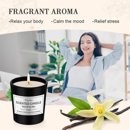 Vela Perfumada en vaso | Juego de regalo de velas aromáticas con 9 velas aromáticas para mujer con cera de soja, juego de velas aromaterapia, velas pequeñas, regalos para mujeres, cumpleaños, Navidad – para oposiciones – Material de estudio – OpoMarket