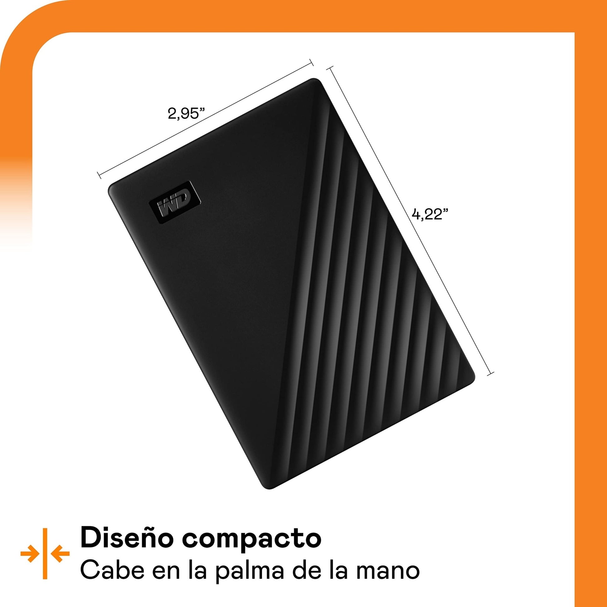 Disco duro externo 5TB WD diseño compacto