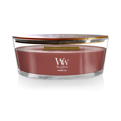 WoodWick vela aromática en forma de elipse, chai con canela – para oposiciones – Material de estudio – OpoMarket