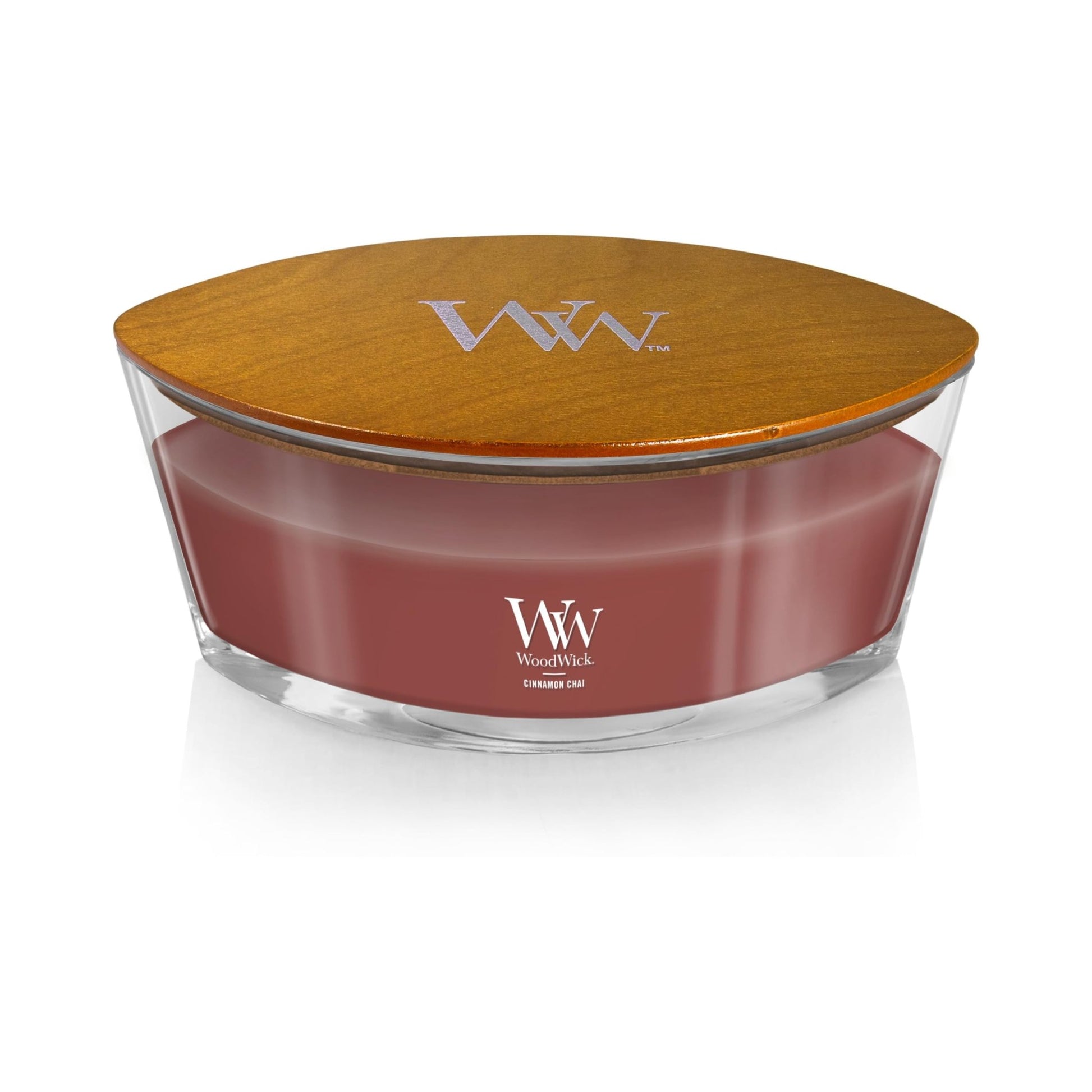 WoodWick vela aromática en forma de elipse, chai con canela – para oposiciones – Material de estudio – OpoMarket