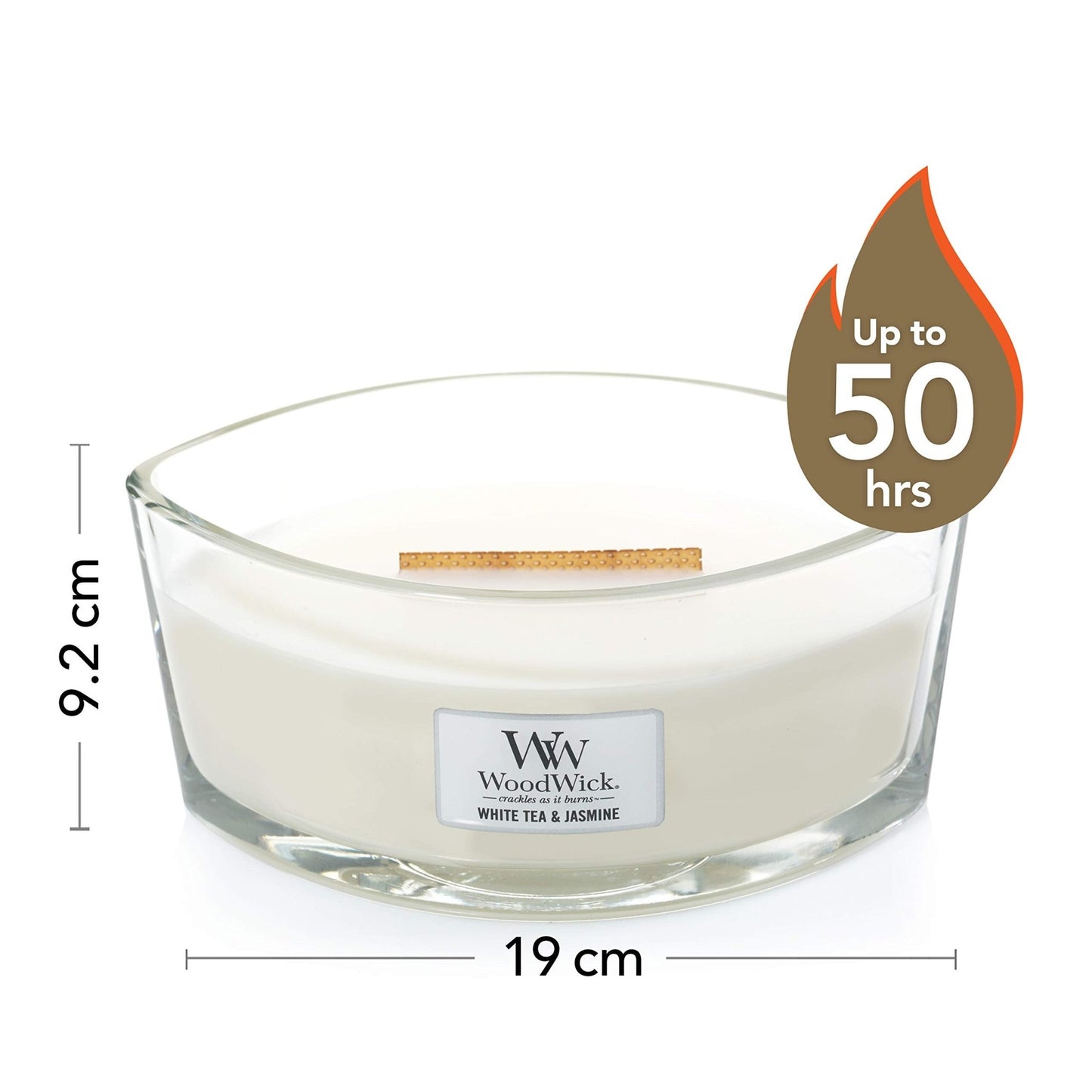 WoodWick vela aromática en forma de elipse, té blanco con jazmín – para oposiciones – Material de estudio – OpoMarket