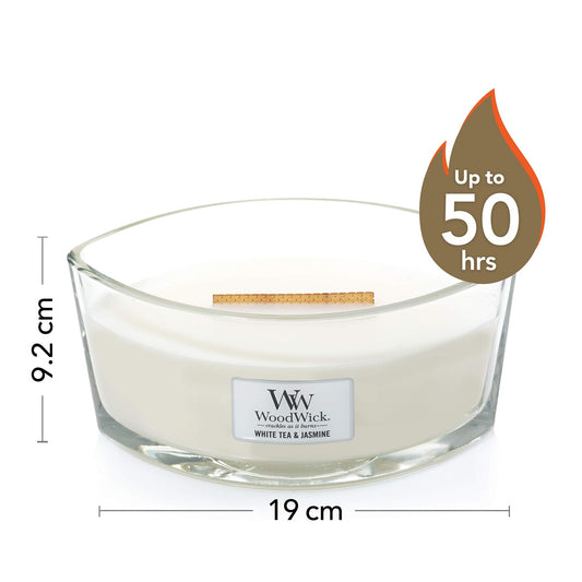 WoodWick vela aromática en forma de elipse, té blanco con jazmín – para oposiciones – Material de estudio – OpoMarket