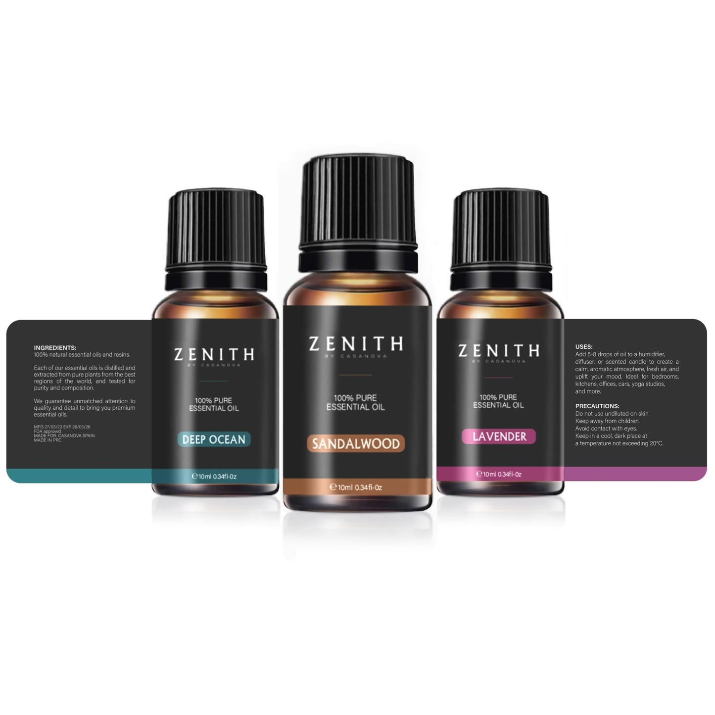 Aceites esenciales aromaterapia pack regalo 6 fragancias