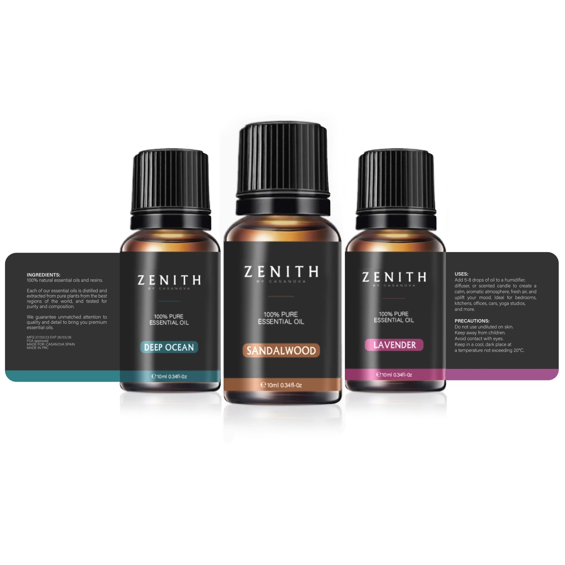 Aceites esenciales aromaterapia pack regalo 6 fragancias