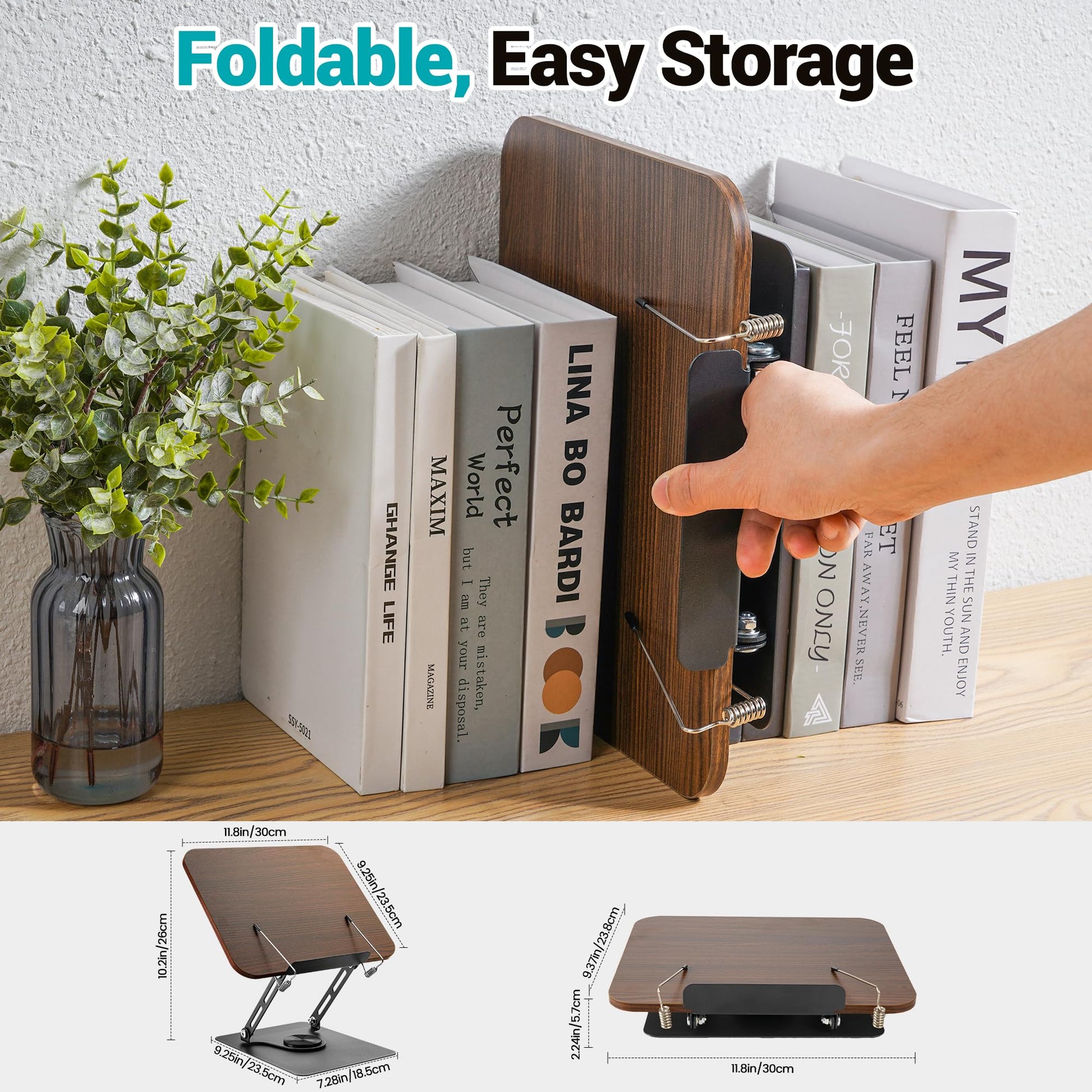 atril para libros altura ajustable para estudiar