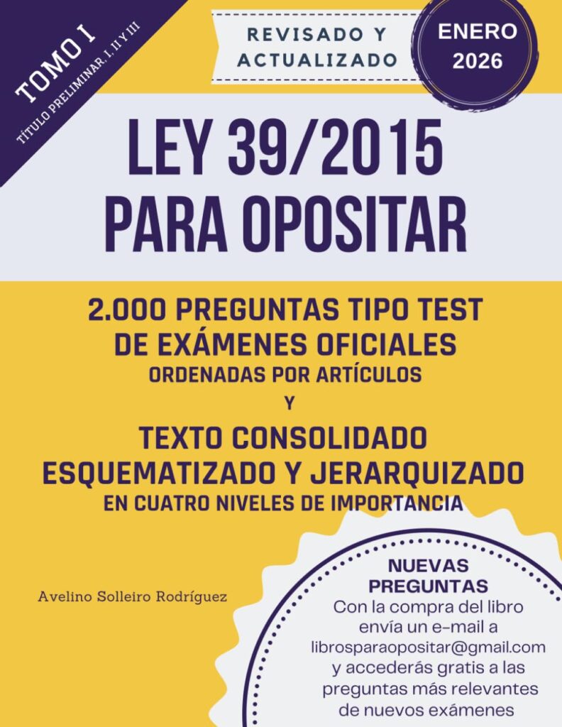 Ley 39/2015 para opositar - libro recomendado