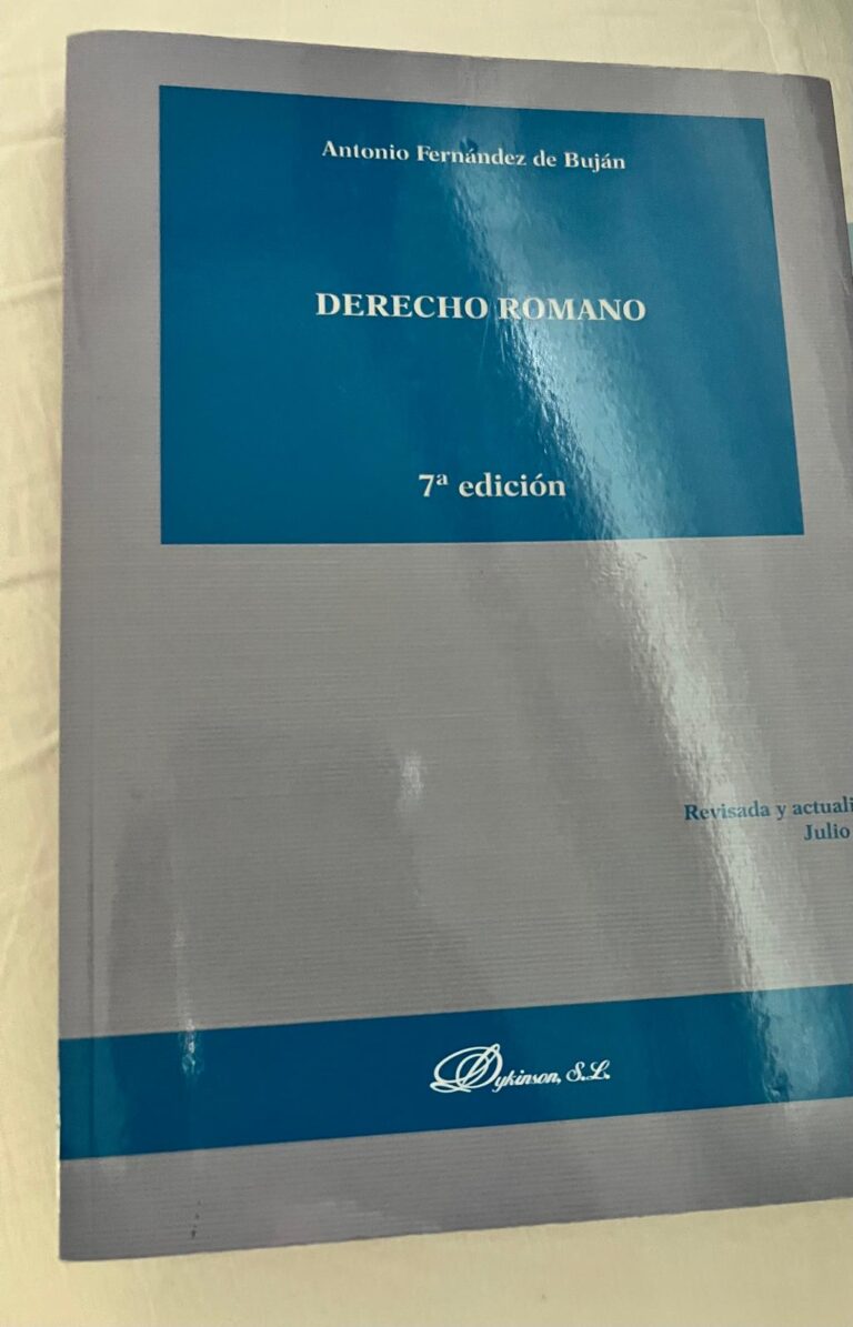 Derecho romano libro | Fernández de Buján