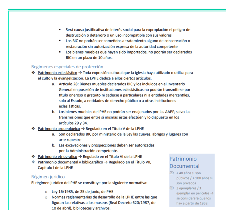 Legislación específica Conservador de Museo – Apuntes digitales para oposiciones – Material de estudio – OpoMarket