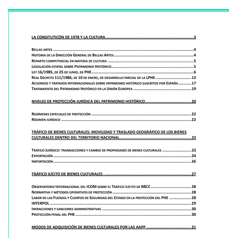 Legislación específica Conservador de Museo – Apuntes digitales para oposiciones – Material de estudio – OpoMarket
