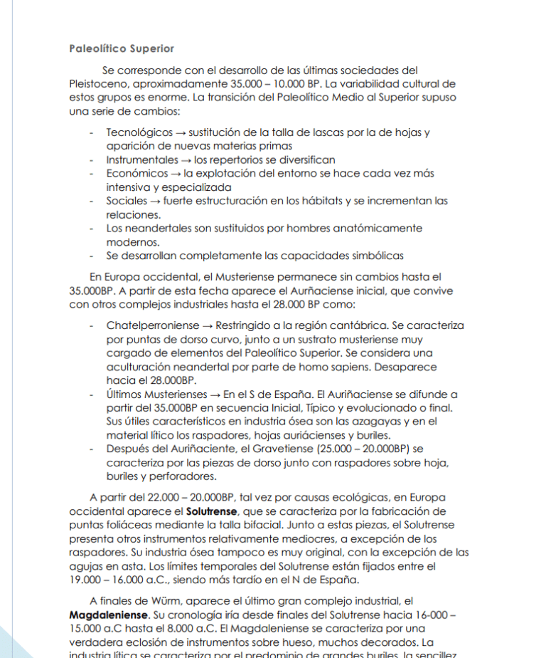 Patrimonio arqueológico - Conservador de museo – Apuntes digitales para oposiciones – Material de estudio – OpoMarket