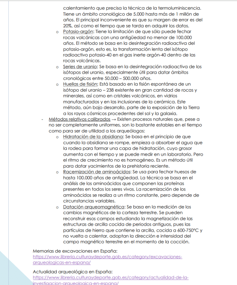 Patrimonio arqueológico - Conservador de museo – Apuntes digitales para oposiciones – Material de estudio – OpoMarket