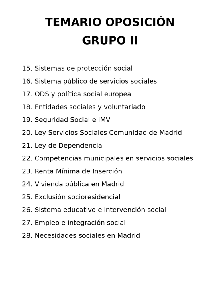 temario trabajo social ayuntamiento madrid