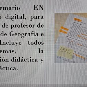 Temario oposiciones profesorado secundaria Geografía e Historia.