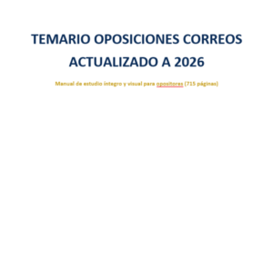 Temario Completo Oposiciones Correos 2026 – Productos, Paquetería, Sistemas y Normativa
