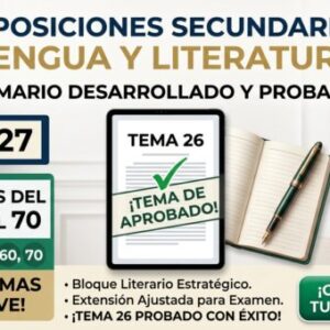 Temario oposiciones lengua castellana y literatura