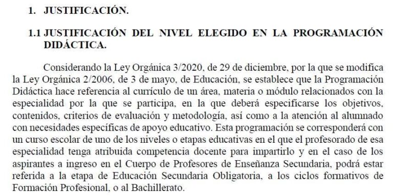 Programación Didáctica