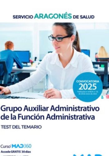 Pack Auxiliar Administrativo SALUD Aragón 2025: Libros